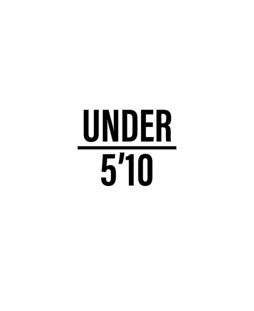 Under 5'10